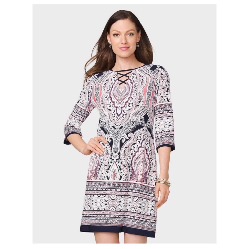 Roz & Ali medallion print dress